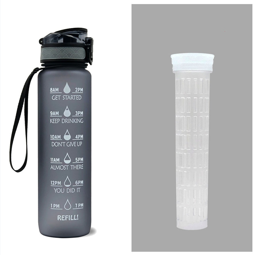 Hydrate Glow Time Marker Bottle | 1L Motivational Water Bottle