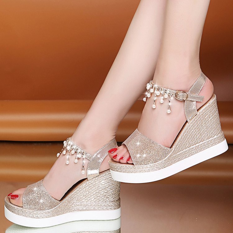 Glitch Goddess Wedge Sandals.