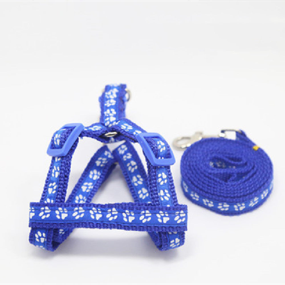 Glowwalk Rainbow Adjustable Pet Harness & Leash Set