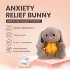 Snuggle Breath Bunny Plush | Sensory Soother with Calming Music Night Light & Gentle Breathing