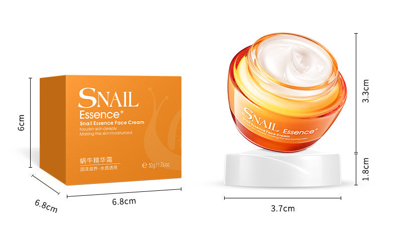 Lacco Snail Essence Cream | Hydrating Moisturizer for Dewy Glowy Skin