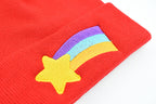Rainbow Groove Knit Beanie