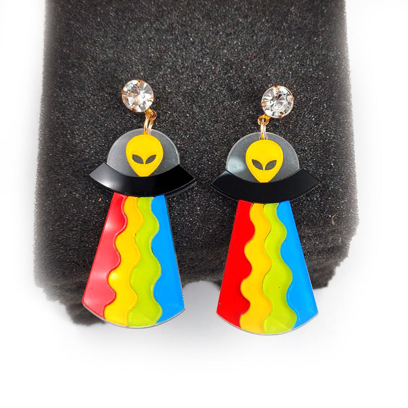 Galaxy Drip Alien Earrings