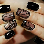 Black Vine Press-On Nails