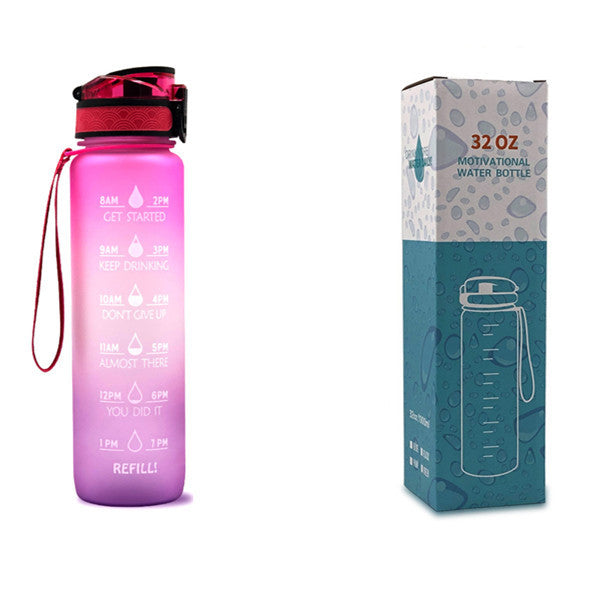 Hydrate Glow Time Marker Bottle | 1L Motivational Water Bottle