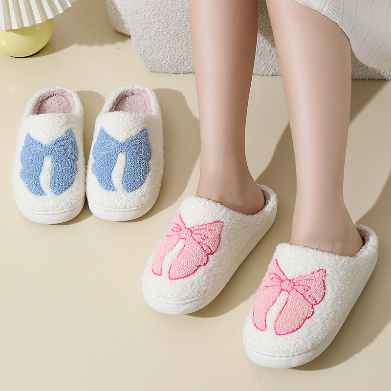 Snuggle Bows Cotton Slippers