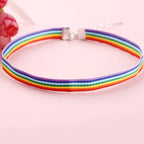 Chromaglow Collar – Rainbow Moon Electroplated Choker