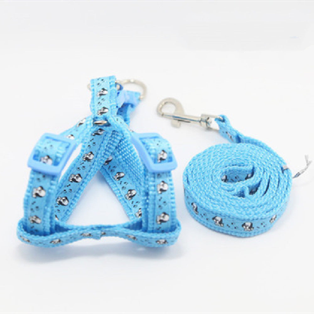 Glowwalk Rainbow Adjustable Pet Harness & Leash Set