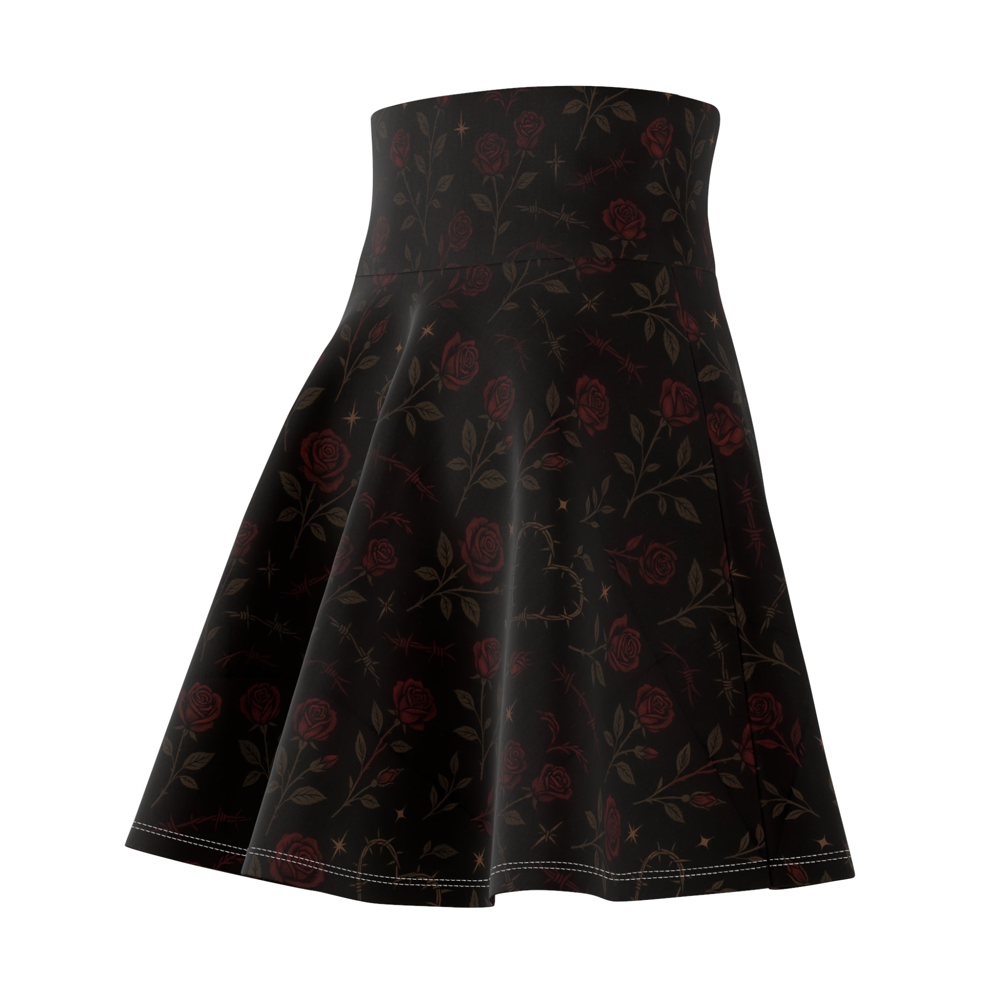 Punk Riot Rose Skater Skirt