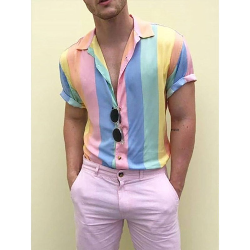 Sunbeam Streak Button-Up Shirt