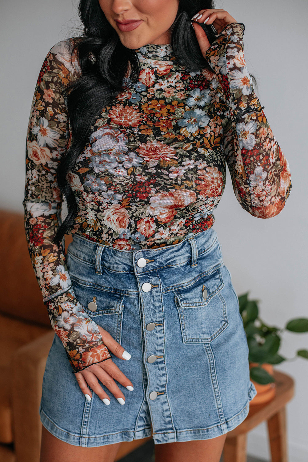 Petal Kiss Mesh Top