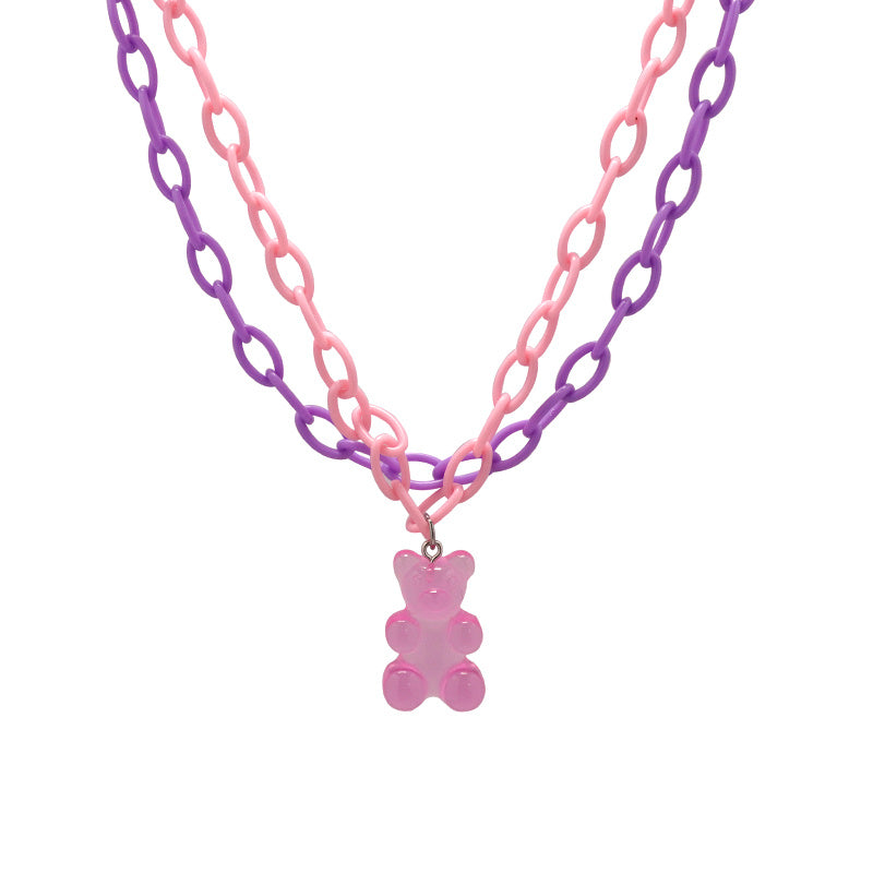 Candy Charm Layered Necklace.