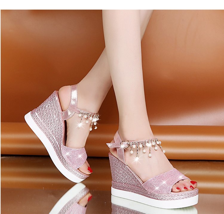 Glitch Goddess Wedge Sandals.