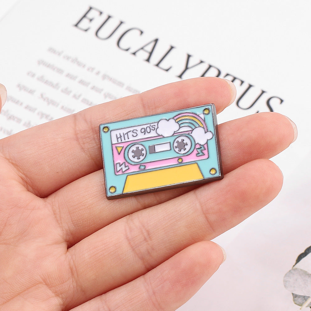 Retro Rainbow Tape Enamel Pin