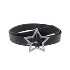 Spicy Girl Star Buckle Belt | Y2K PU Leather Waist Belt