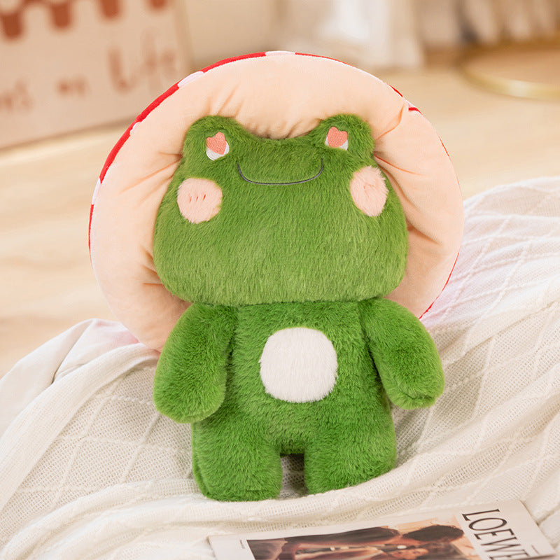 Toadstool Froggie Cuddle Buddy.