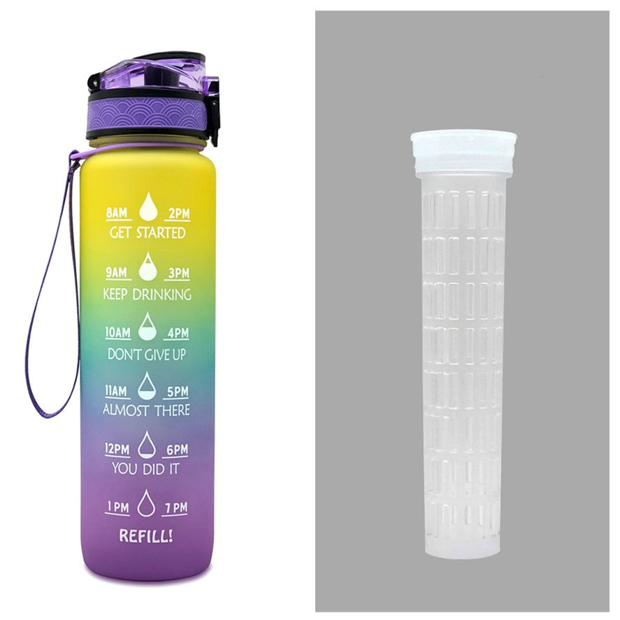 Hydrate Glow Time Marker Bottle | 1L Motivational Water Bottle
