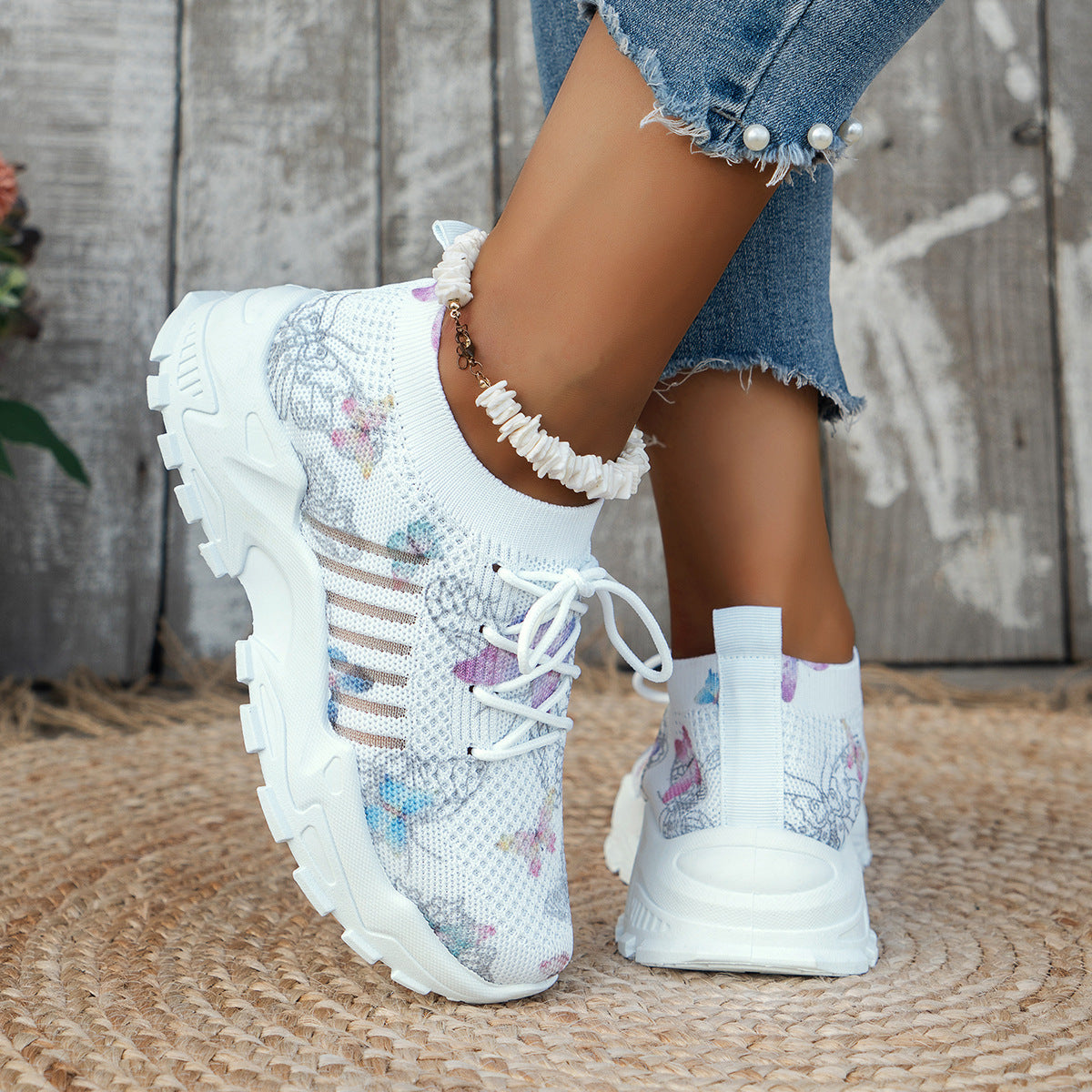 Casual  Colorful Mesh Sneakers