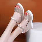 Glitch Goddess Wedge Sandals.