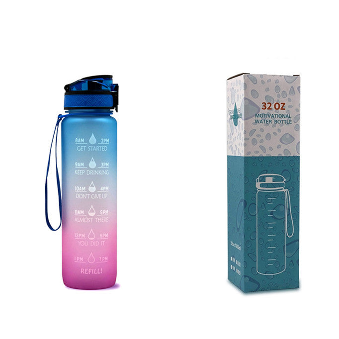 Hydrate Glow Time Marker Bottle | 1L Motivational Water Bottle