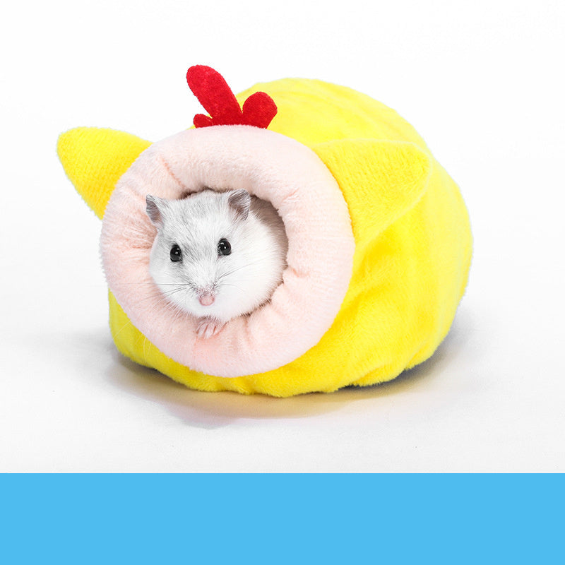 Snuggle Nibble Mini Nest | Warm Cotton Bed for Hamsters & Tiny Pets