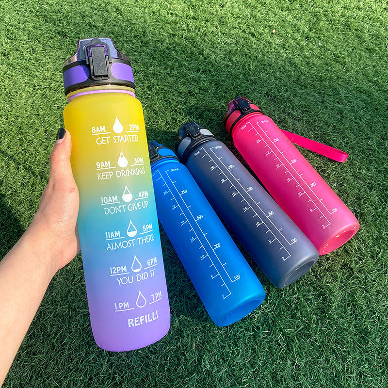 Hydrate Glow Time Marker Bottle | 1L Motivational Water Bottle