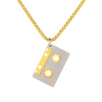 Mixtape Memories Pendant | Retro Audio Cassette Necklace in Titanium Steel