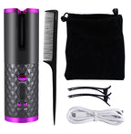 Twirl Me Cordless Auto Hair Curler | Portable Ceramic Curler with LCD Display & Anti-Tangle Tech