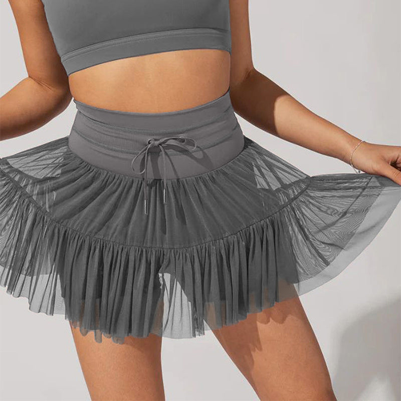 Lace-Up Lucky Mini Skirt | High Waist Pleated Sport Skirt