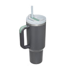 Heart Sip 40oz Insulated Tumbler | Spill-Proof Stainless Steel Travel Cup with Straw & Handle