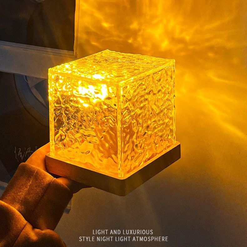 Dream Drift Ripple Lamp | 16-Color LED Water Light Crystal Projection
