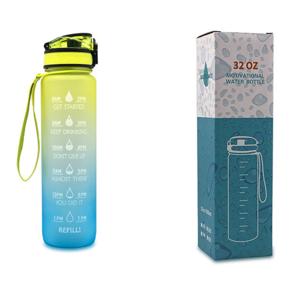 Hydrate Glow Time Marker Bottle | 1L Motivational Water Bottle
