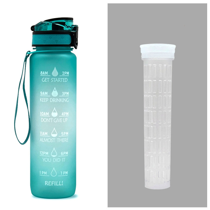 Hydrate Glow Time Marker Bottle | 1L Motivational Water Bottle