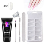 Crystal Cloud Gel Nail Kit w/ LED Lamp & Case – Painless Extensions