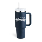 Heart Sip 40oz Insulated Tumbler | Spill-Proof Stainless Steel Travel Cup with Straw & Handle
