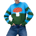 Mushroom Meadows Knit Sweater