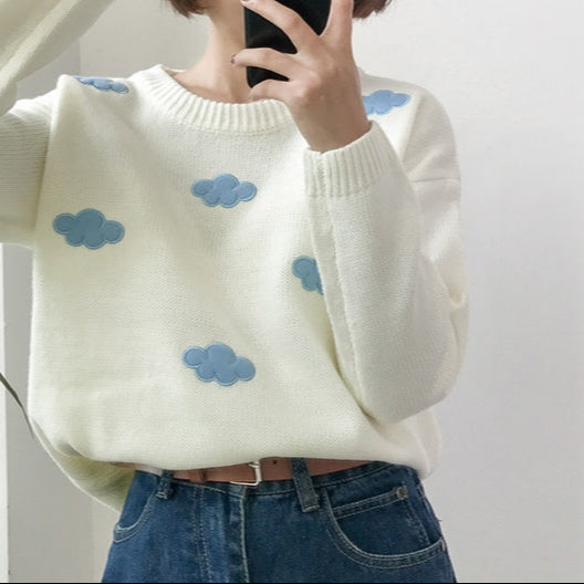 Snuggle Skies Cloud Sweater