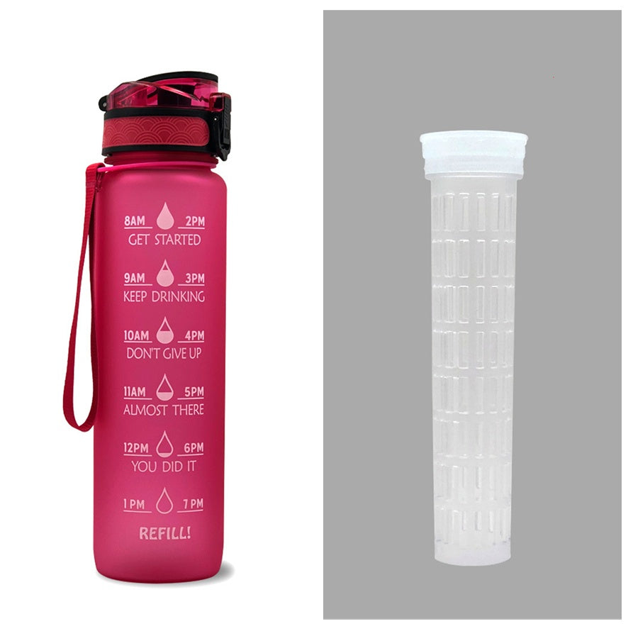 Hydrate Glow Time Marker Bottle | 1L Motivational Water Bottle