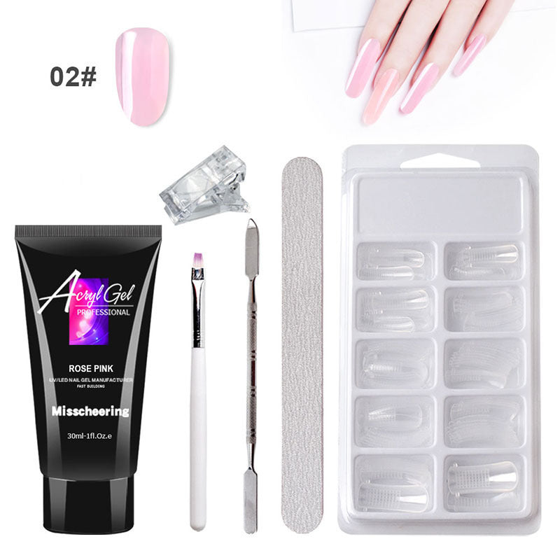 Crystal Cloud Gel Nail Kit w/ LED Lamp & Case – Painless Extensions