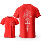 Viking Rune Compass Nordic Sigil Tee | Graphic Cotton T-Shirt