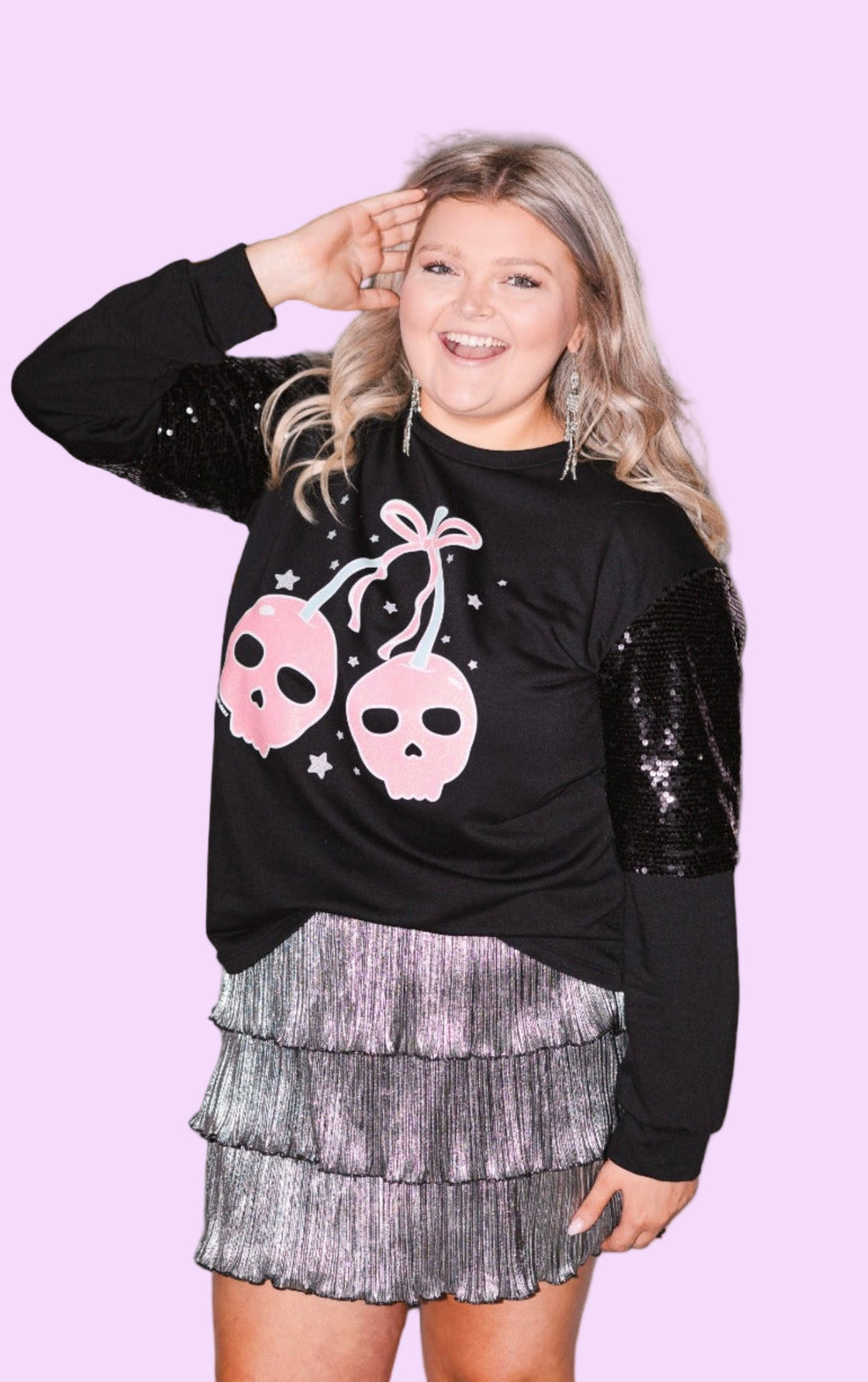 Cherry Skull Long Sleeve