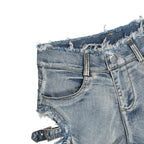 High Waist Ripped Punk Shorts – Distressed Booty