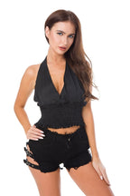 High Waist Ripped Punk Shorts – Distressed Booty