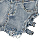 High Waist Ripped Punk Shorts – Distressed Booty