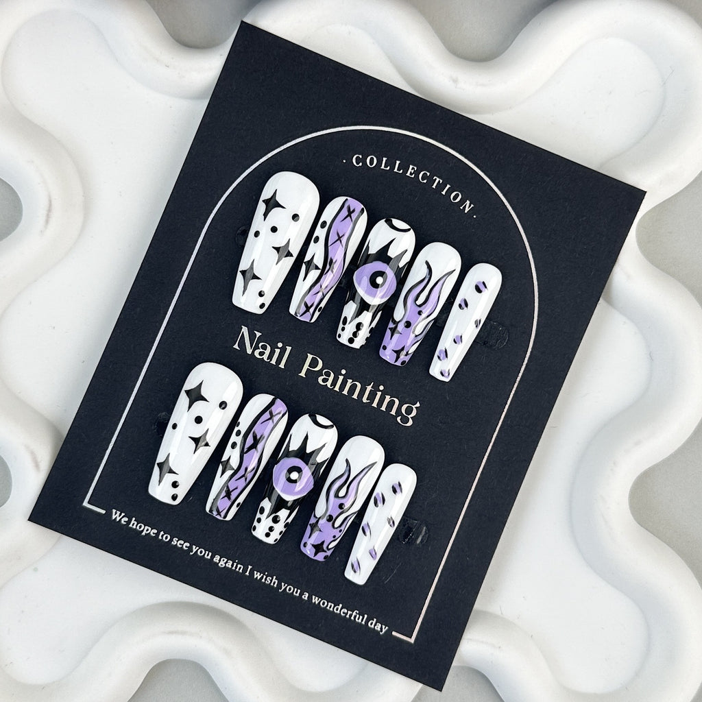Pastel Poison Drip Press-On Nails