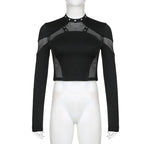 Dark Punk Cyber Crop Top