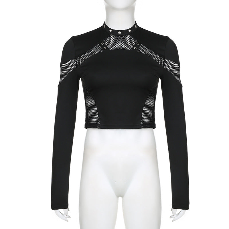 Dark Punk Cyber Crop Top