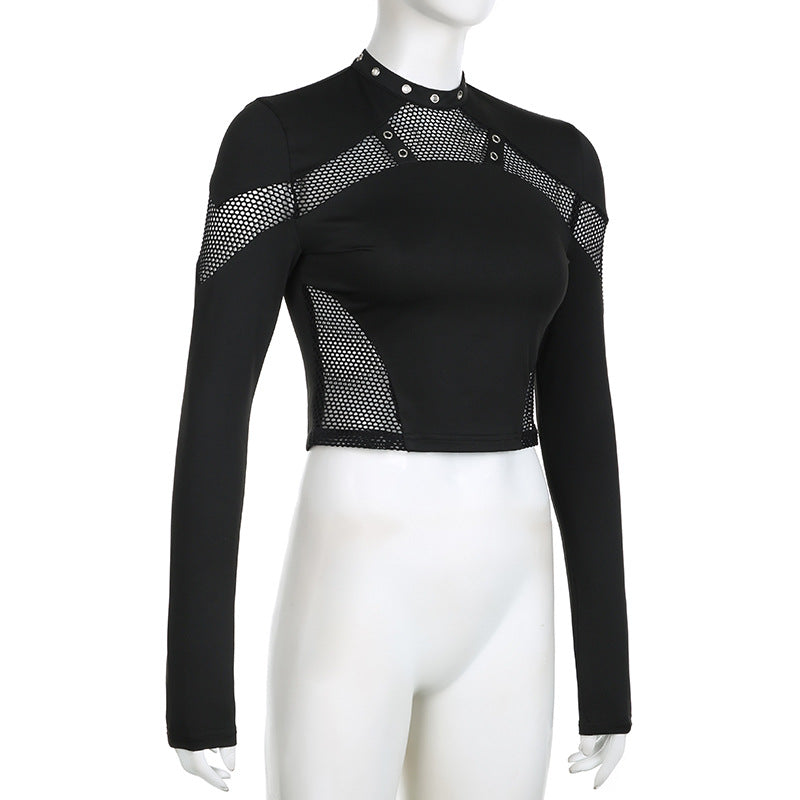 Dark Punk Cyber Crop Top
