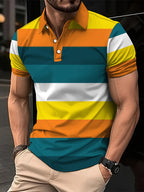 Prism Pop Button-Up | Rainbow Casual Top
