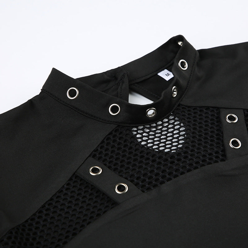 Dark Punk Cyber Crop Top